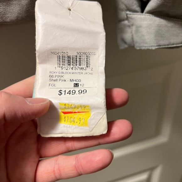 Girls Roxy Winter Jacket size L - Picture 3 of 5